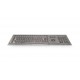 Stainless steel keyboard, vandal proof, 106 keys, IP65 with trackball