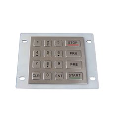 Industrial Stainless steel numeric keypad 16 keys, IP67
