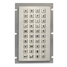 Numerische Stahl-Industrietastatur mit Buchstaben, IP67