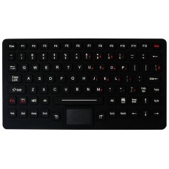 Teclado silicona IP65, 105 teclas, inalámbrico, con touchpad