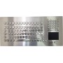 Stainless steel keyboard, vandal proof, 104 keys, IP65 with trackball