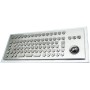 Stainless steel keyboard, vandal proof, 89 keys, IP65 with trackball