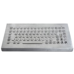 Stainless steel keyboard, vandal proof, 83 keys, IP65