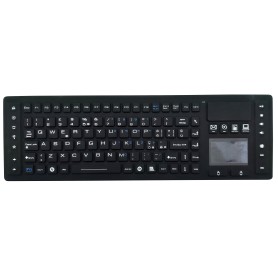 Silicon keyboard, IP65, 105 keys, wireless with touchpad