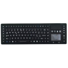 Silikontastatur, IP65, 105 Tasten, wireless, mit Touchpad