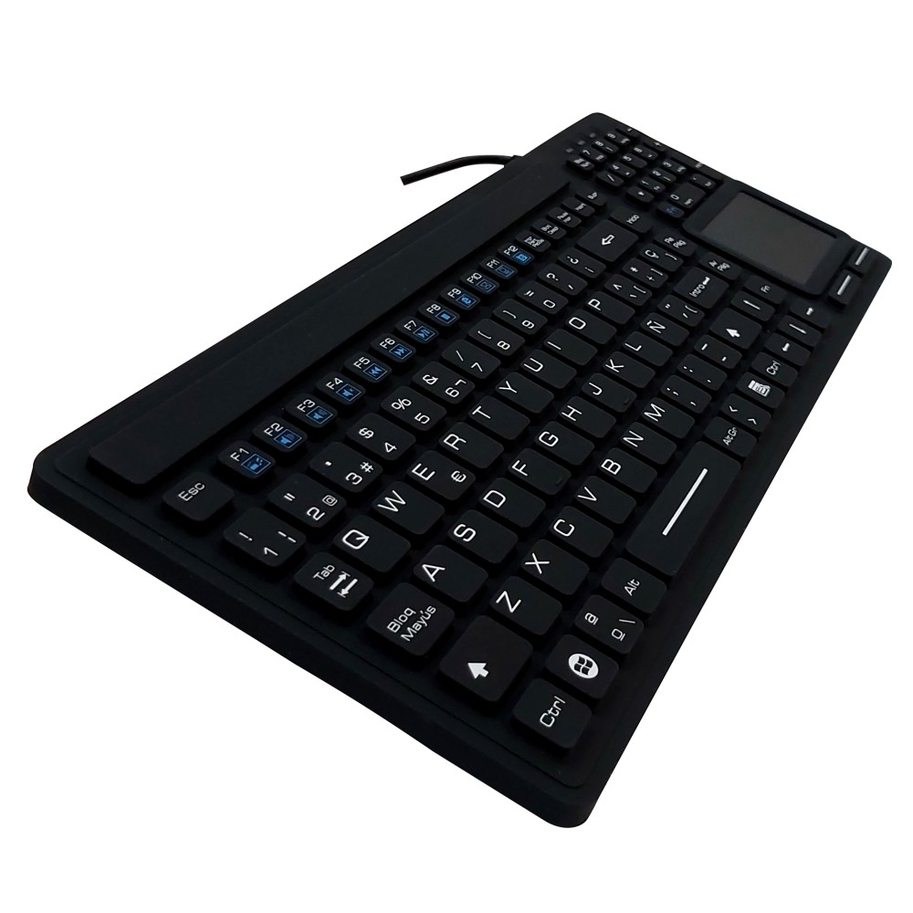 KT-99-GST-01 Tastiera per pc in Gomma Siliconica da Tavolo - Touchpad