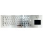 Stainless steel keyboard, vandal proof, 66 keys, IP65 with touchpad