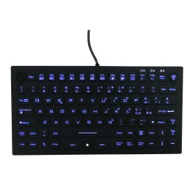 Teclado silicona IP68, 89 teclas, USB retroiluminada