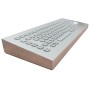 Stainless steel keyboard, vandal proof, 83 keys, IP65 with trackball