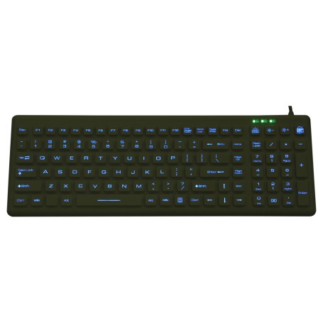 Silicon keyboard, IP68, 110 keys, USB with backlight