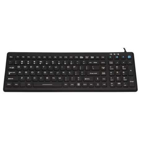 Teclado de silicona IP68, 110 teclas, USB