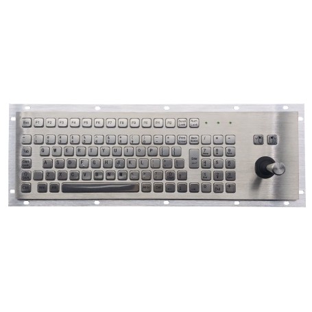 Teclado industrial de acero inoxidable IP 65, 96 teclas y con joystick