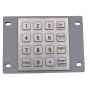 Stainless steel industrial numeric keypad, 16 keys, IP65