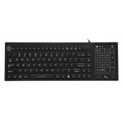 Silicon keyboard, IP68, 88 keys, USB with trackpad