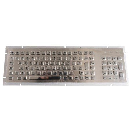 Teclado industrial de acero inoxidable IP65, 98 teclas