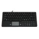 Silicon keyboard, IP68, 87 keys, USB with touchpad