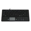 Teclado silicona IP68, 87 teclas, USB con touchpad