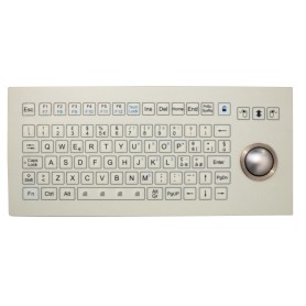 Stainless steel keyboard, vandal proof, 96 keys, IP65 with keypad and joystick