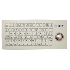 Teclado industrial de membrana IP 67, 84 teclas con trackball óptico IP68