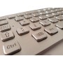 Stainless steel keyboard, vandal proof, 66 keys, IP65 with touchpad