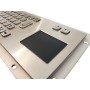 Stainless steel keyboard, vandal proof, 66 keys, IP65 with touchpad