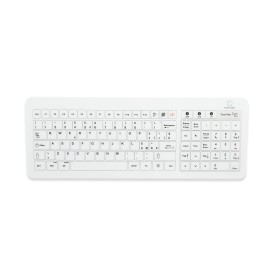 Glass keyboard IP67, 104 keys, USB with touchpad and numeric pad