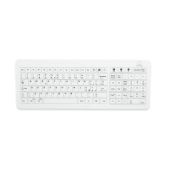 Glass keyboard IP67, 104 keys, USB with touchpad and numeric pad