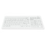 Glass keyboard IP67, 104 keys, USB with touchpad and numeric pad