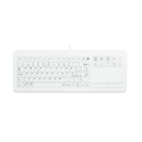 Glass keyboard 93 keys IP67 static-proof, USB stainless steel