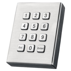 Stainless steel Industrial numeric keypad 12 keys, IP65