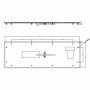Teclado industrial de membrana IP 67, 84 teclas con trackball óptico IP68