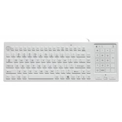 Silicon keyboard, IP68, 88 keys, USB with trackpad and backlight