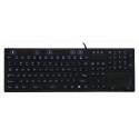 Silicon keyboard, IP68, 118 keys, USB with touchpad and backlight