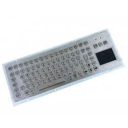 Stainless steel keyboard, vandal proof, 83 keys, IP65 with touchpad