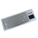 Edelstahl-Industrietastatur, IP65, 83 Tasten mit Touchpad