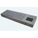 Edelstahl-Industrietastatur, IP65, 66 Tasten mit Touchpad