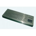 Teclado industrial de acero inoxidable IP 65, 83 teclas con touchpad