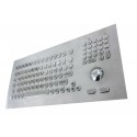 Edelstahl-Industrietastatur, IP65, 104 Tasten mit Trackball