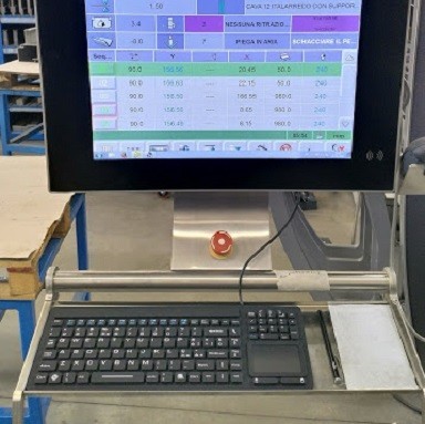 This is why the TS308 silicone keyboard is the perfect solution for this company that operates in the sheet metal cutting sector